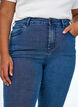 Jeansy super slim z wysokim stanem Amy, Niebieskie, Model image number 2