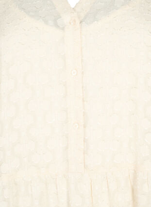Zakardowa sukienka z kolnierzykiem z falbana, Birch, Packshot image number 2