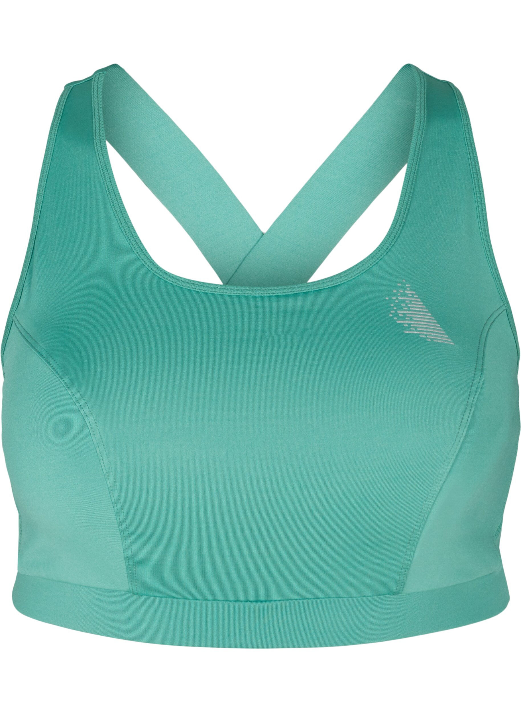 Zizzi Sports top with a decorative details on the back, Deep Sea, Packshot image number 0