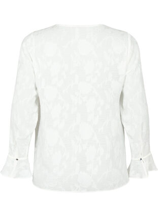 Zakardowa koszula z dlugimi rekawami, Bright White, Packshot image number 1