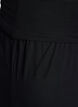 Spodnie culotte z dzianiny z wysoka talia, Czarne, Packshot image number 2