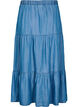 Dzinsowa sp&oacute;dnica maxi z falbankami, Niebieskie, Packshot image number 1