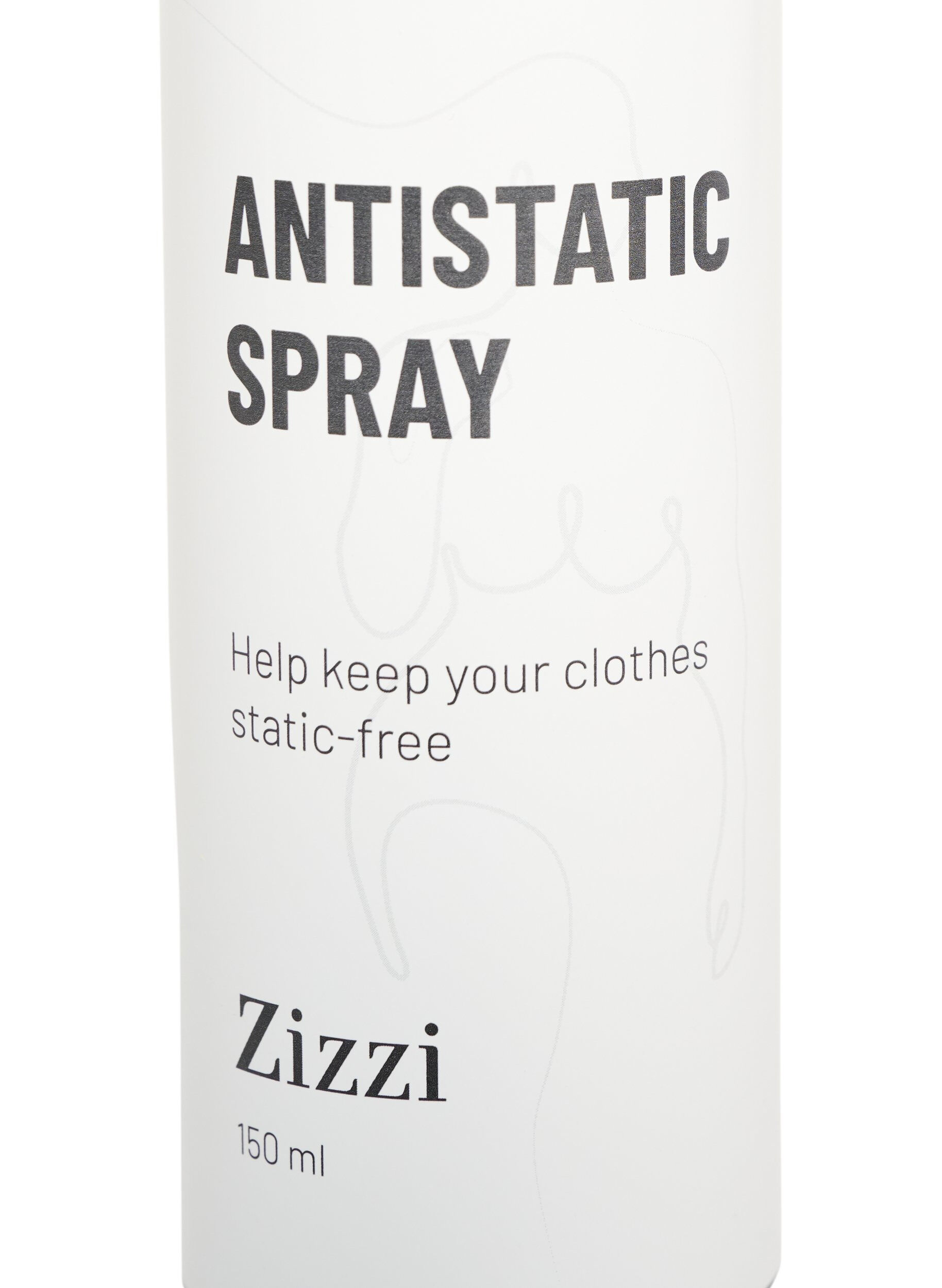 ZizziAntystatyczny spray do ubran, Czarne, Packshot image number 1