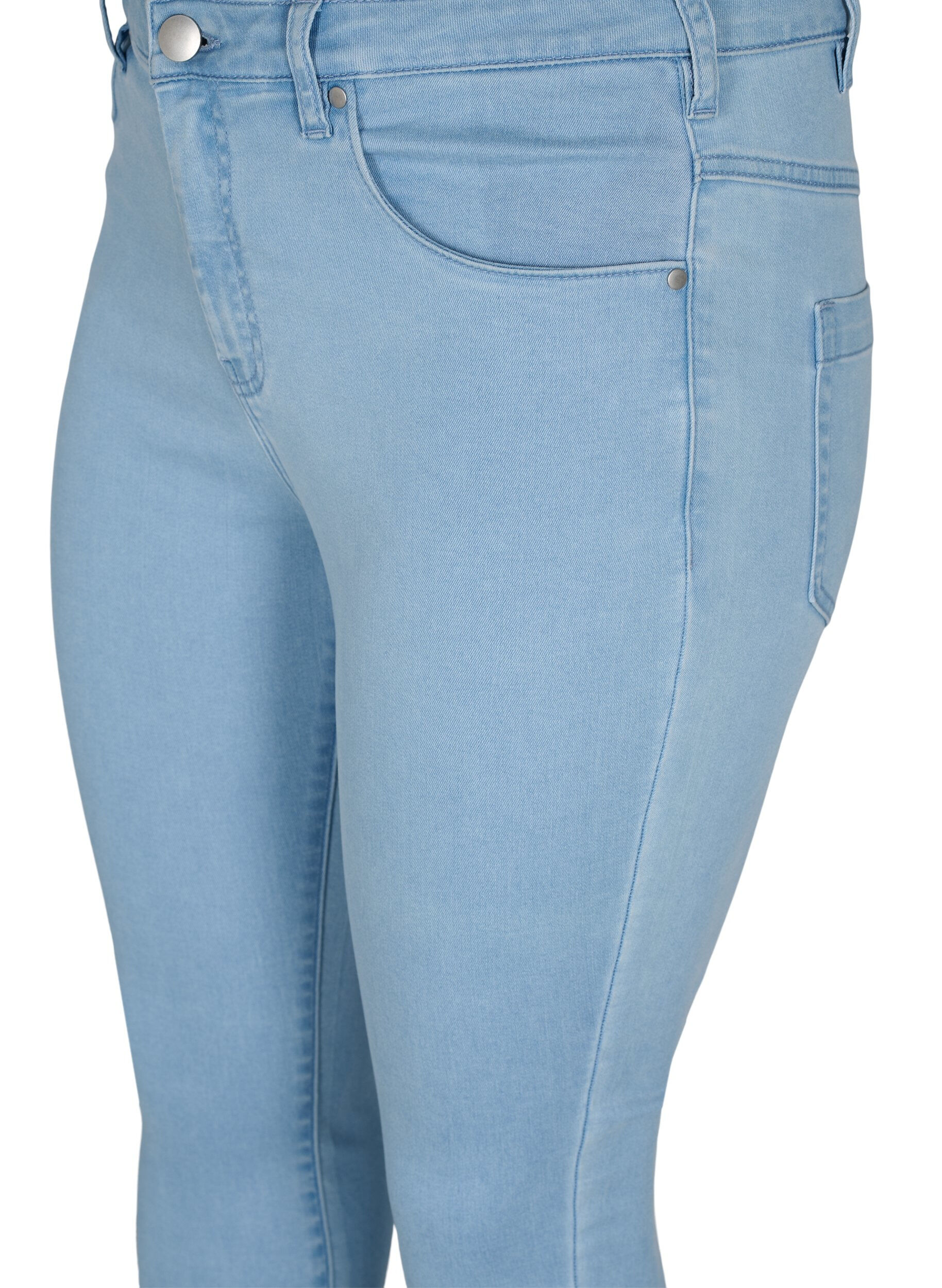 ZizziSuper waskie jeansy Amy z wysokim stanem, Ex Lt Blue, Packshot image number 2
