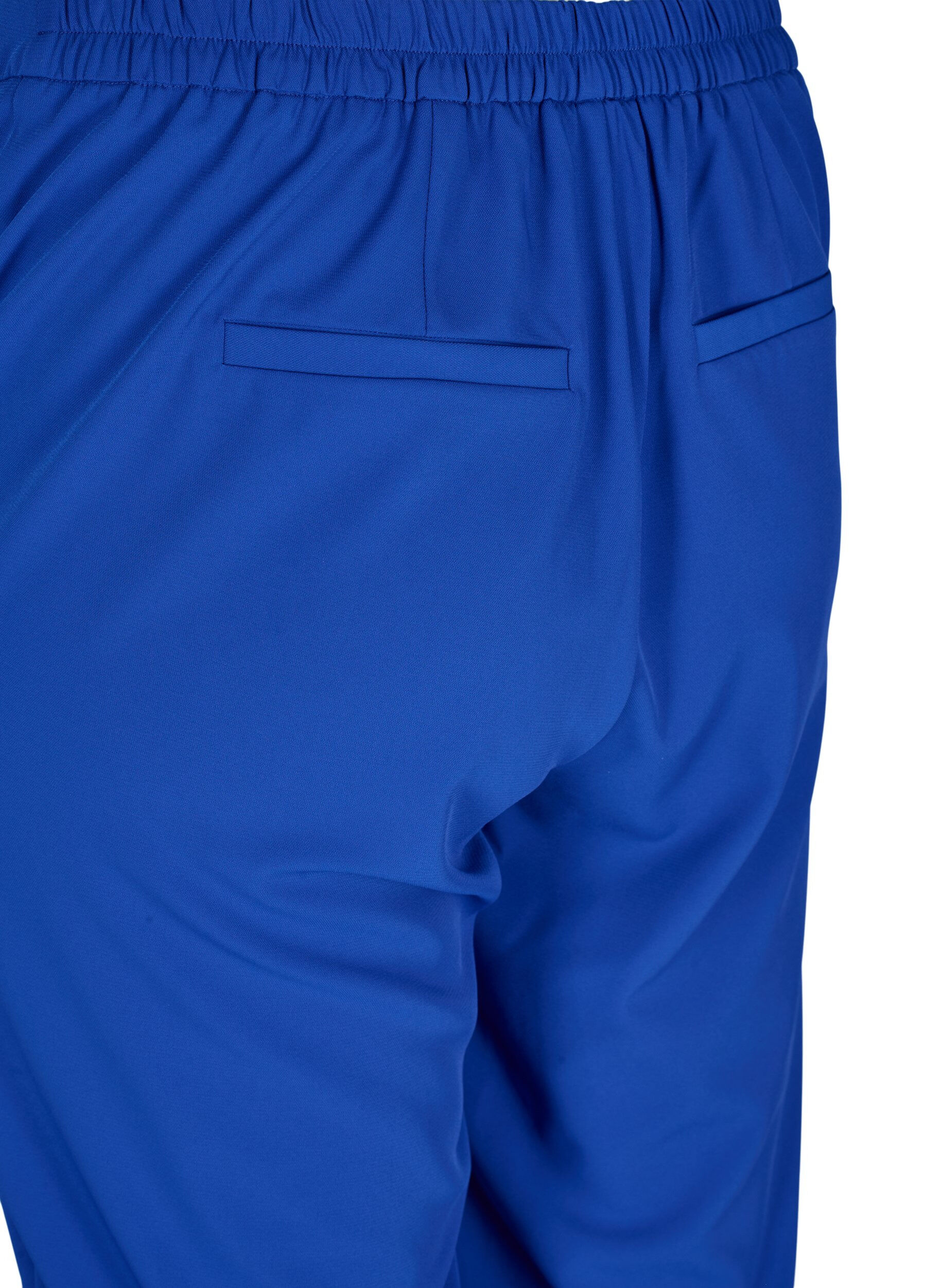 Zizzi Classic trousers with pockets, Blue, Packshot image number 3