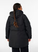 Hydrofobowa parka z kapturem i funkcjonalnymi detalami, Czarne, Model image number 2