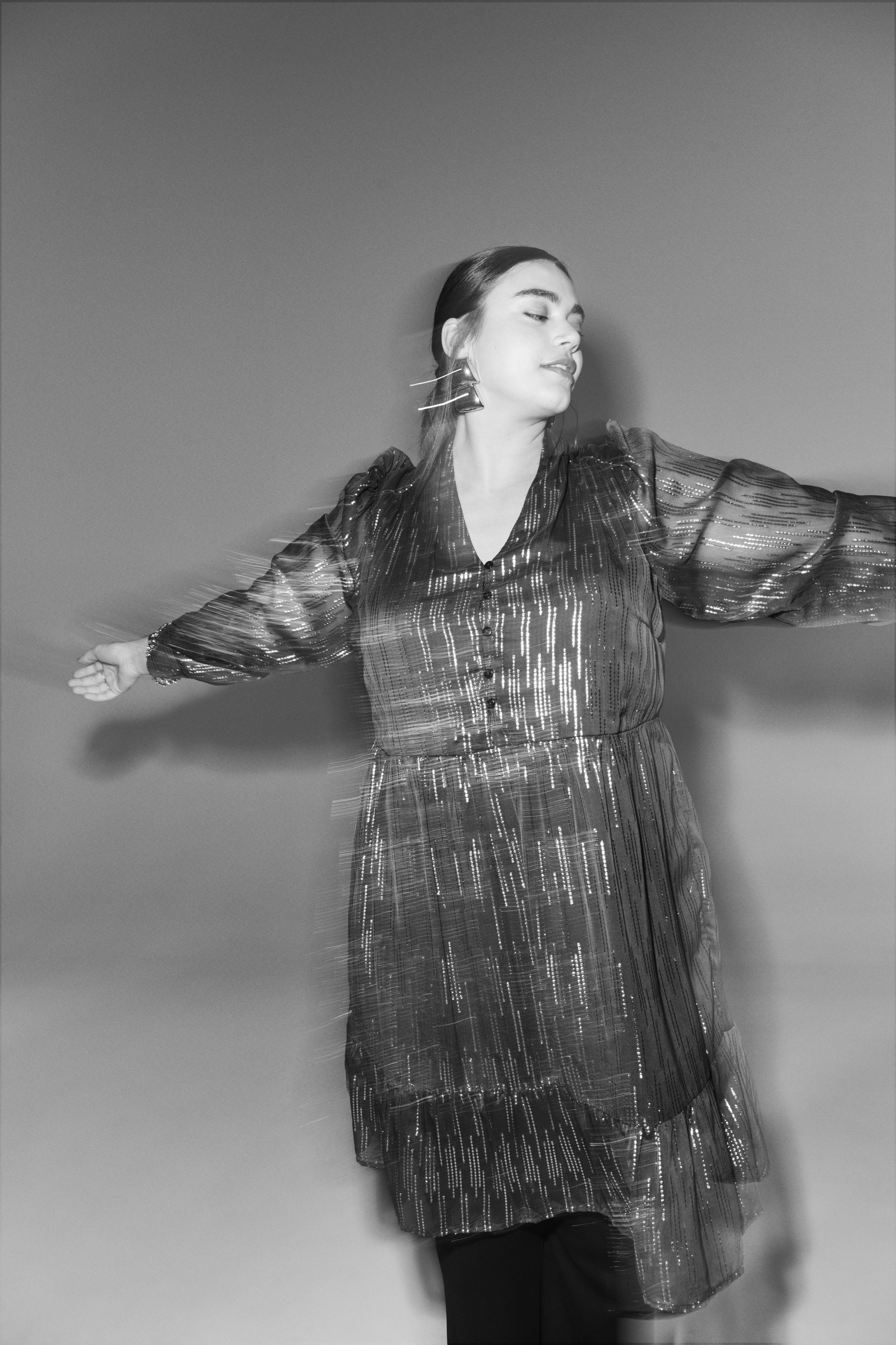 Zizzi Sukienka z brokatem, , Model