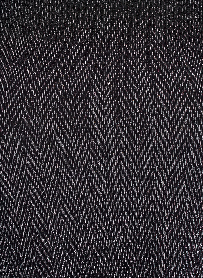 Krótka sukienka z blyszczacym wzorem, Czarne, Packshot image number 2