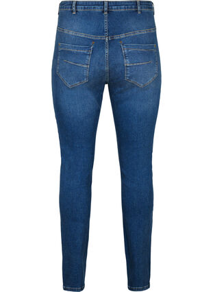 Bardzo waskie jeansy Amy z wysokim stanem, Blue denim, Packshot image number 1