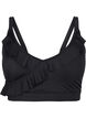 G&oacute;ra od bikini z falbankami i wyjmowanymi wkladkami, Czarne, Packshot image number 0