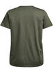 T-shirt z guzikami, Zielony, Packshot image number 1