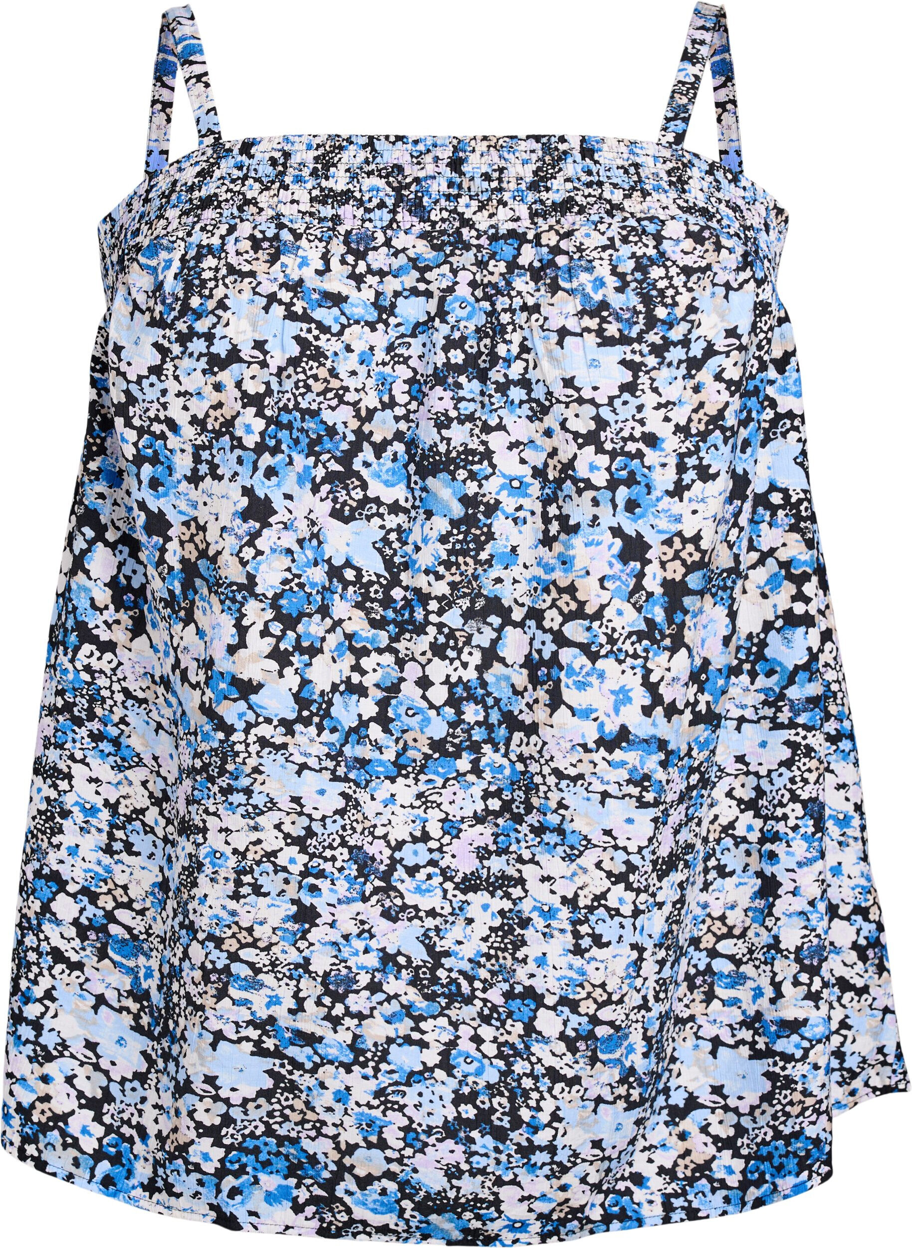 Wiskozowy top z waskimi ramiaczkami