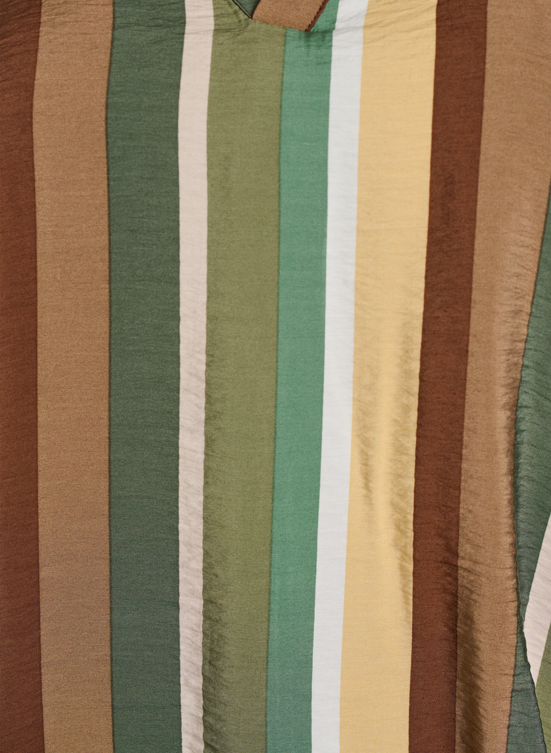 Zizzi Bluzka z wiskozy w paski z kr&oacute;tkim rekawem, Brązowy, Packshot image number 2