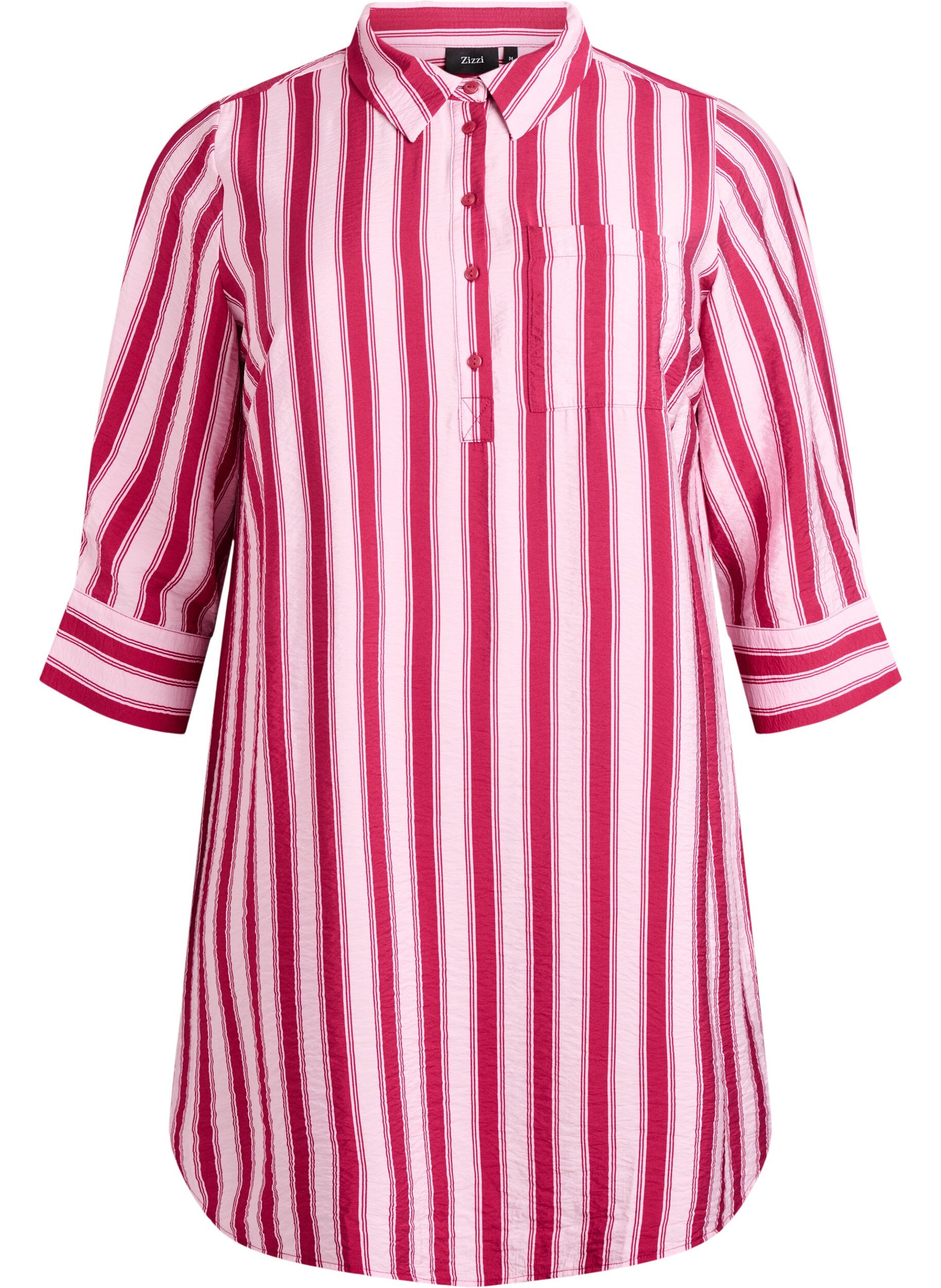 Kr&oacute;tka sukienka z kolnierzykiem i kieszenia na piersi