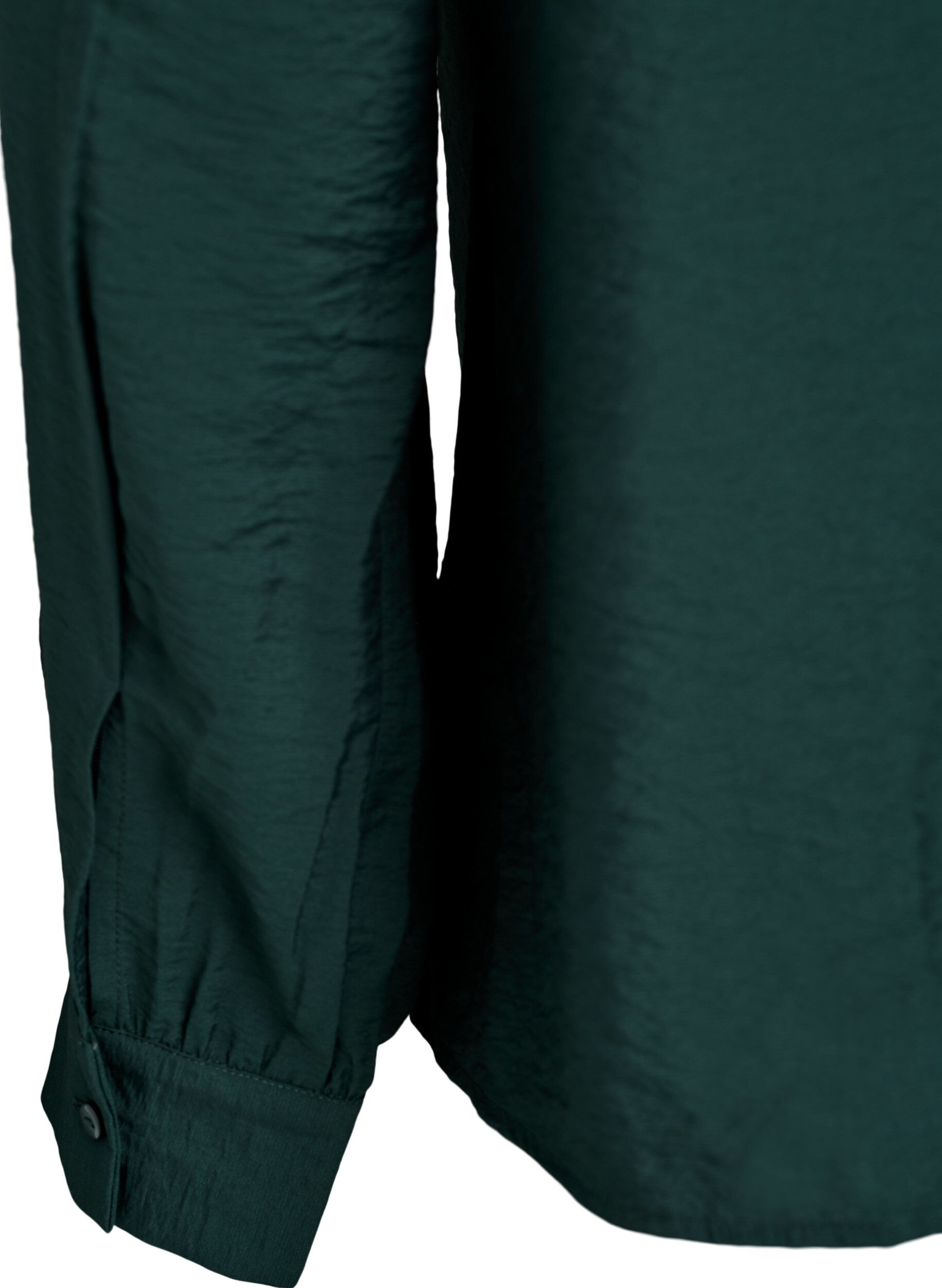 Zizzi Bluzka z dekoltem w ksztalcie litery V i haftowanymi paskami, Zielony, Packshot image number 3