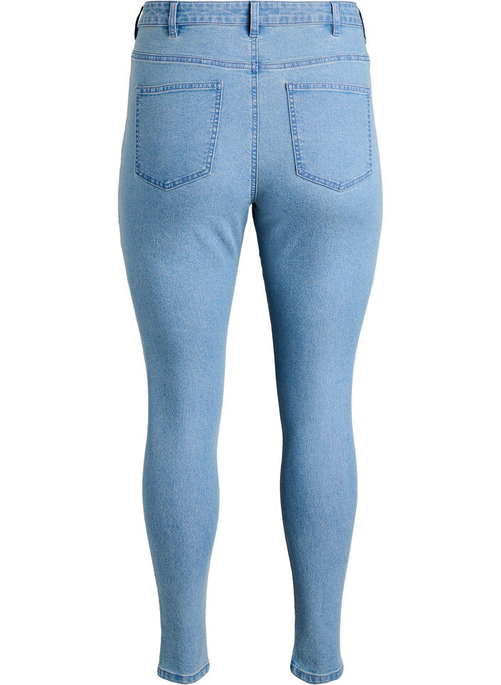Jeansy super slim z wysokim stanem Amy, Niebieskie, Packshot image number 1