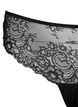 Lace g-string with regular waist, Black, Packshot image number 2