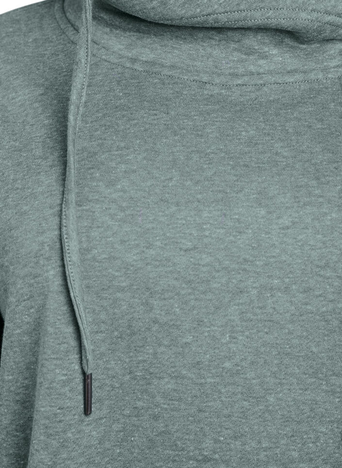 Bluza z wysokim kolnierzem i kieszeniami, Zielony, Packshot image number 2