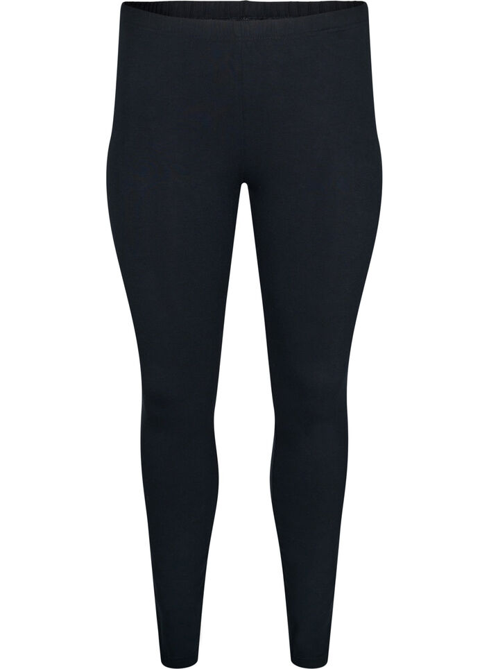 Przedluzone legginsy Basic, Czarne, Packshot image number 0
