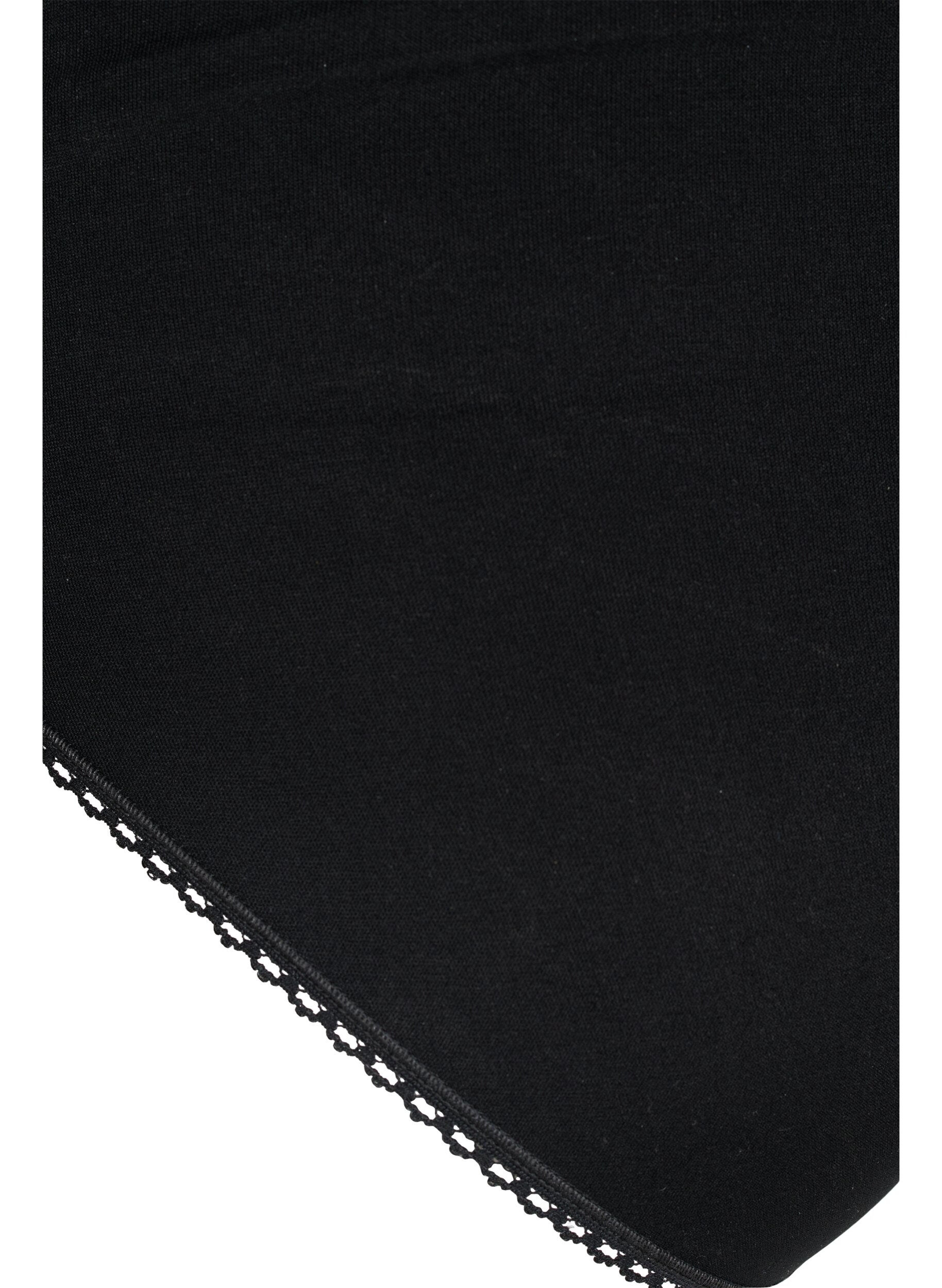 Zizzi Ciazowe spodnie 3/4, Czarne, Packshot image number 2