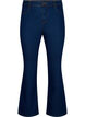 Jeansy o wysokiej talii z rozcieciem na buty, Niebieskie, Packshot image number 0