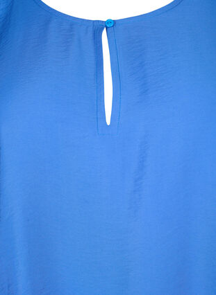 Wiskozowa bluzka z krótkim rekawem, Monaco Blue, Packshot image number 2