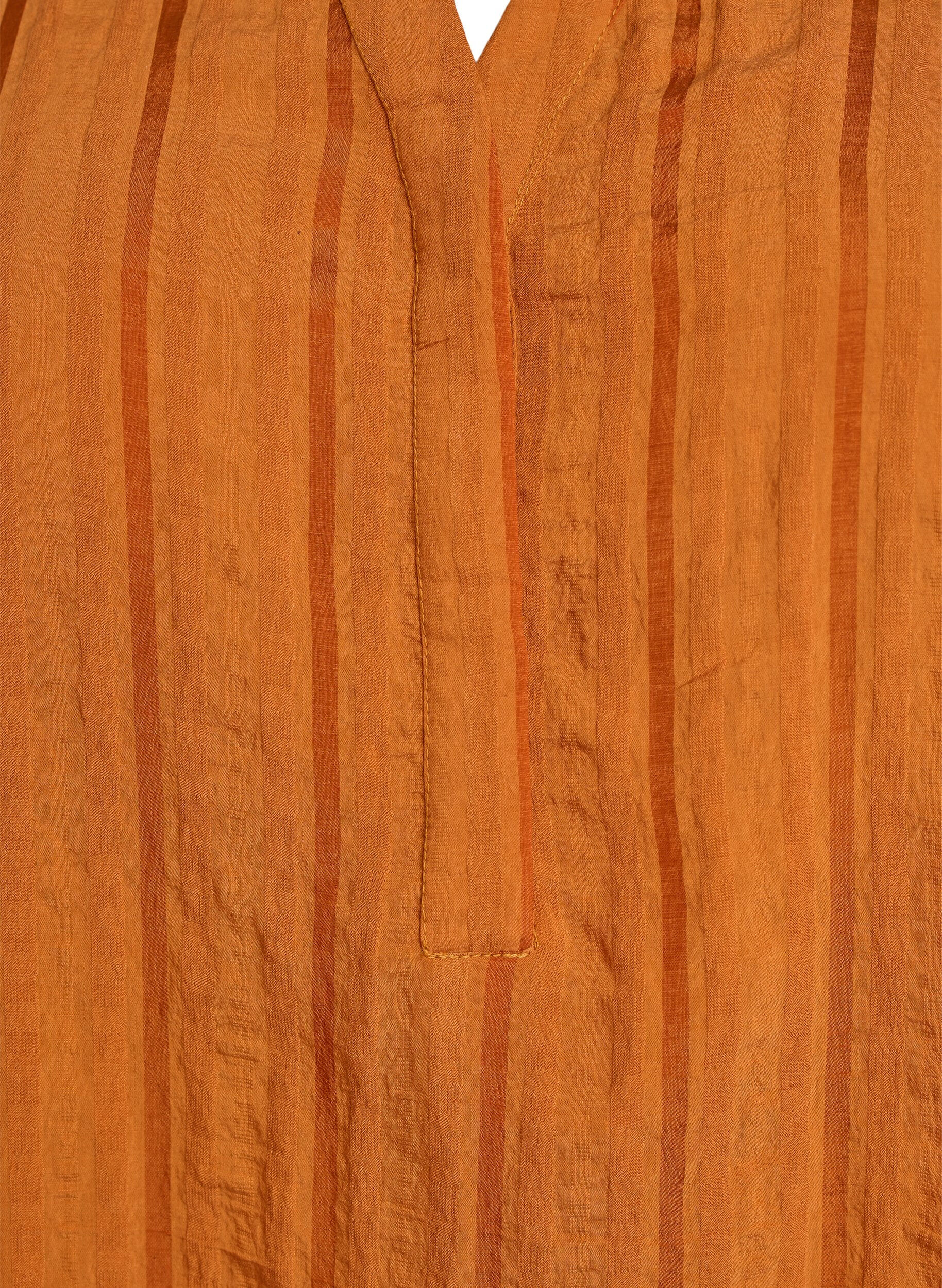 Zizzi Bluzka w pionowe paski, Pomarańczowy, Packshot image number 2