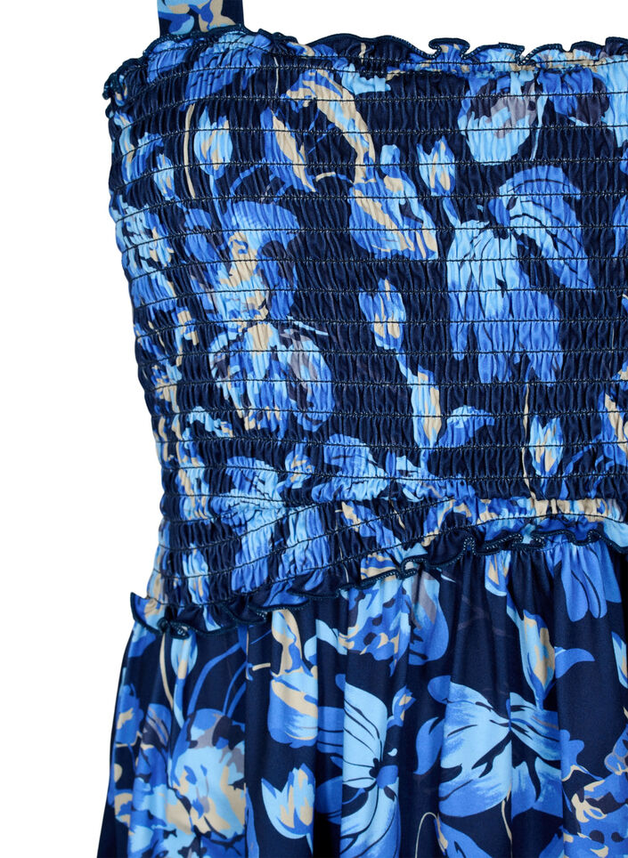 Top ze sciagaczem do karmienia piersia, Blue Flower Print, Packshot image number 2