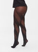 Tights in 50 denier with stripes, Black, Model image number 0