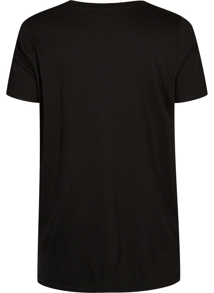 Oversize t-shirt with print, Black W. Love, Packshot image number 1