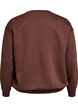 Bluza z wyszywanym tekstem, Brązowy, Packshot image number 1