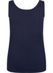 Podstawowy top bawelniany w jednolitym kolorze, Niebieskie, Packshot image number 1