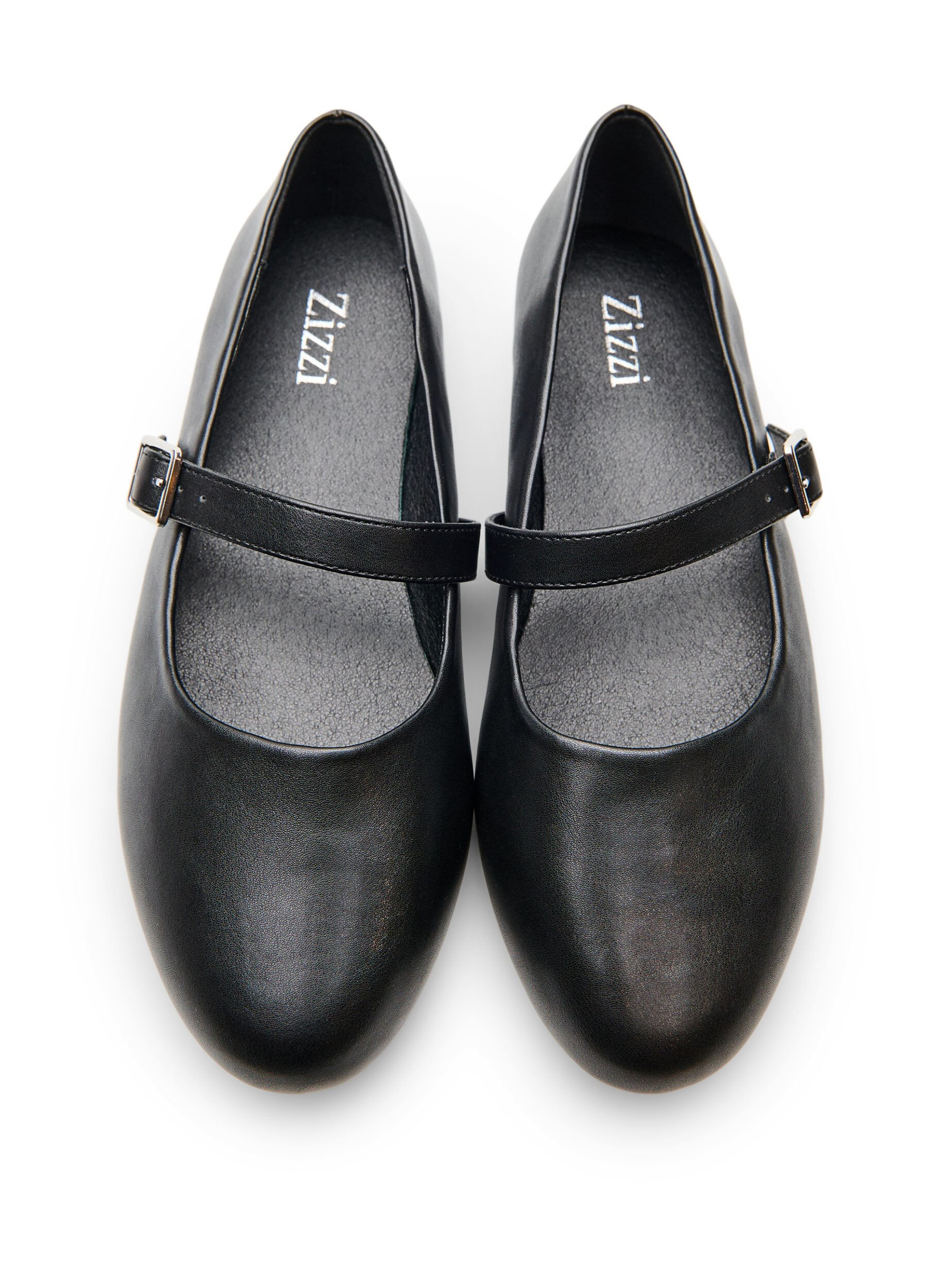 ZizziBallerina ze sztucznej sk&oacute;ry ze sznurkiem, Czarne, Packshot image number 3