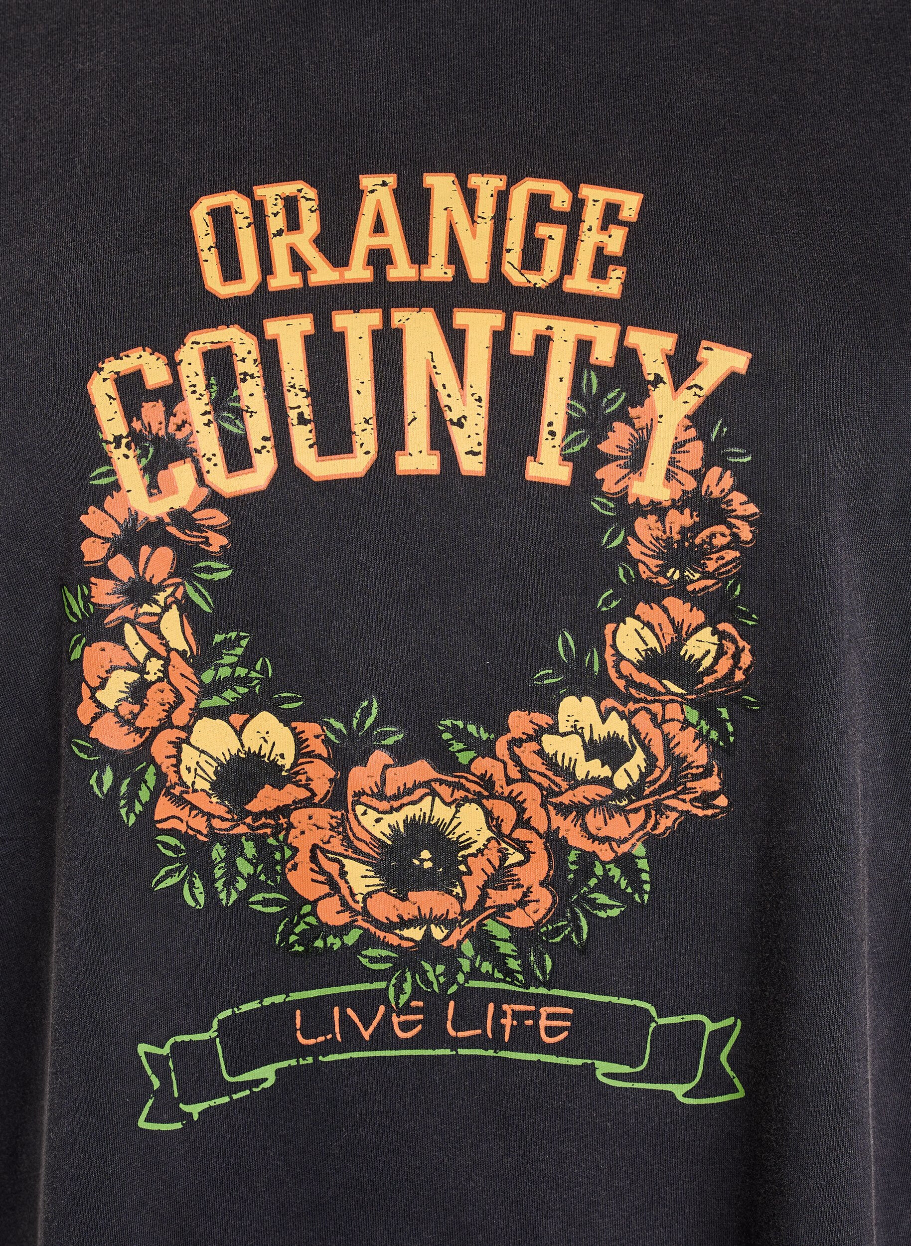 Zizzi Koszulka z bawelny organicznej z fajnym nadrukiem, Ciemnoszary, Packshot image number 2