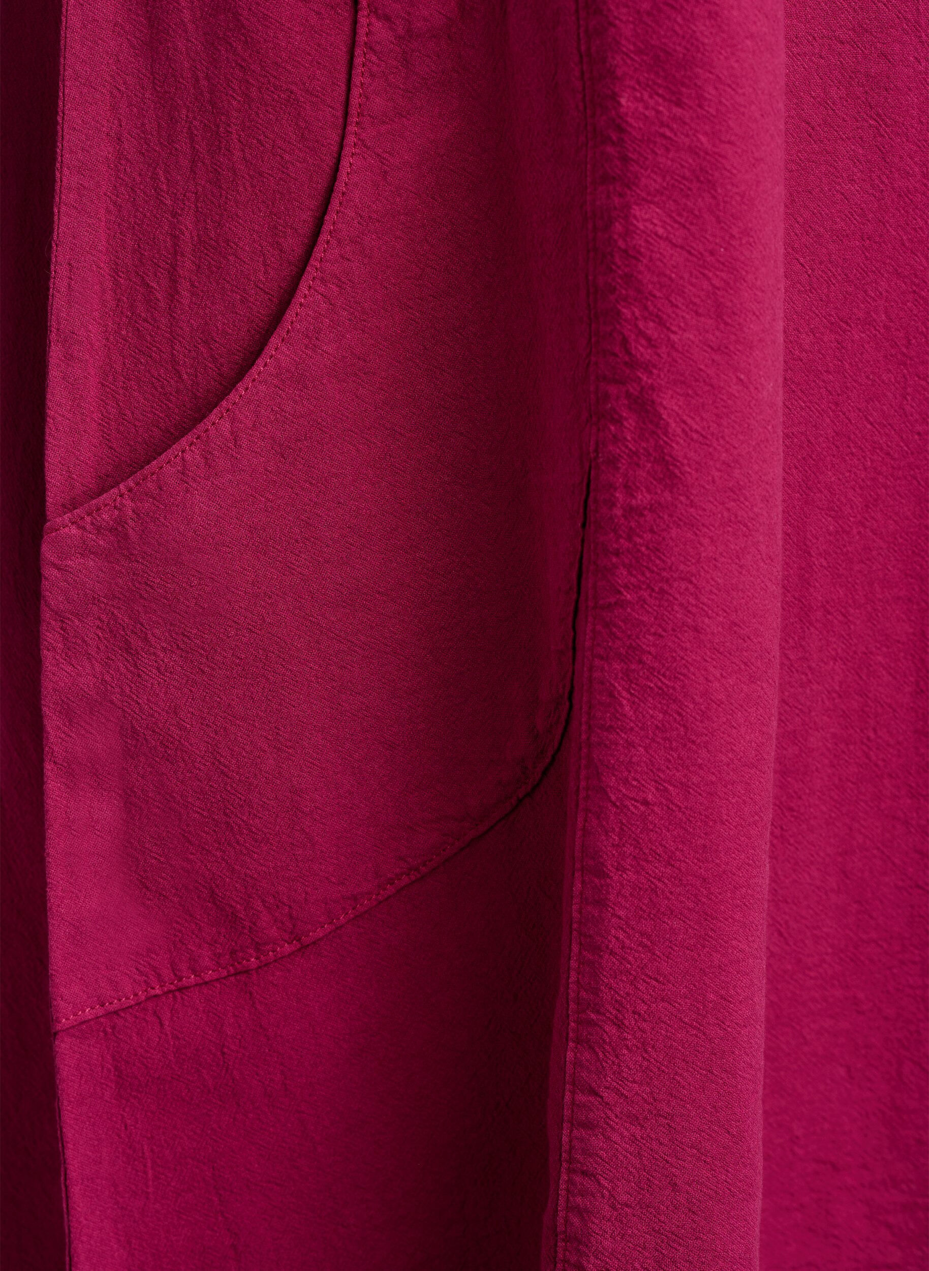 Zizzi Bawelniana sukienka z kr&oacute;tkim rekawem, Czerwony, Packshot image number 3