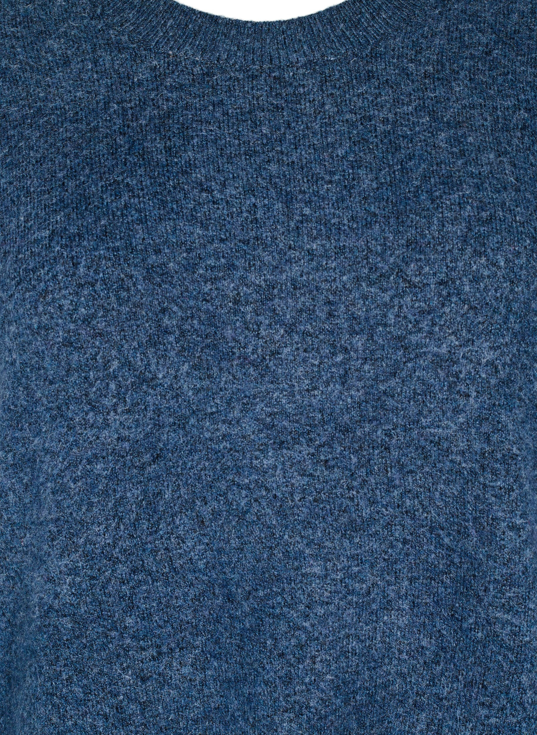 Zizzi Sukienka dzianinowa z rozcieciami, Bering Sea Mel., Packshot image number 2