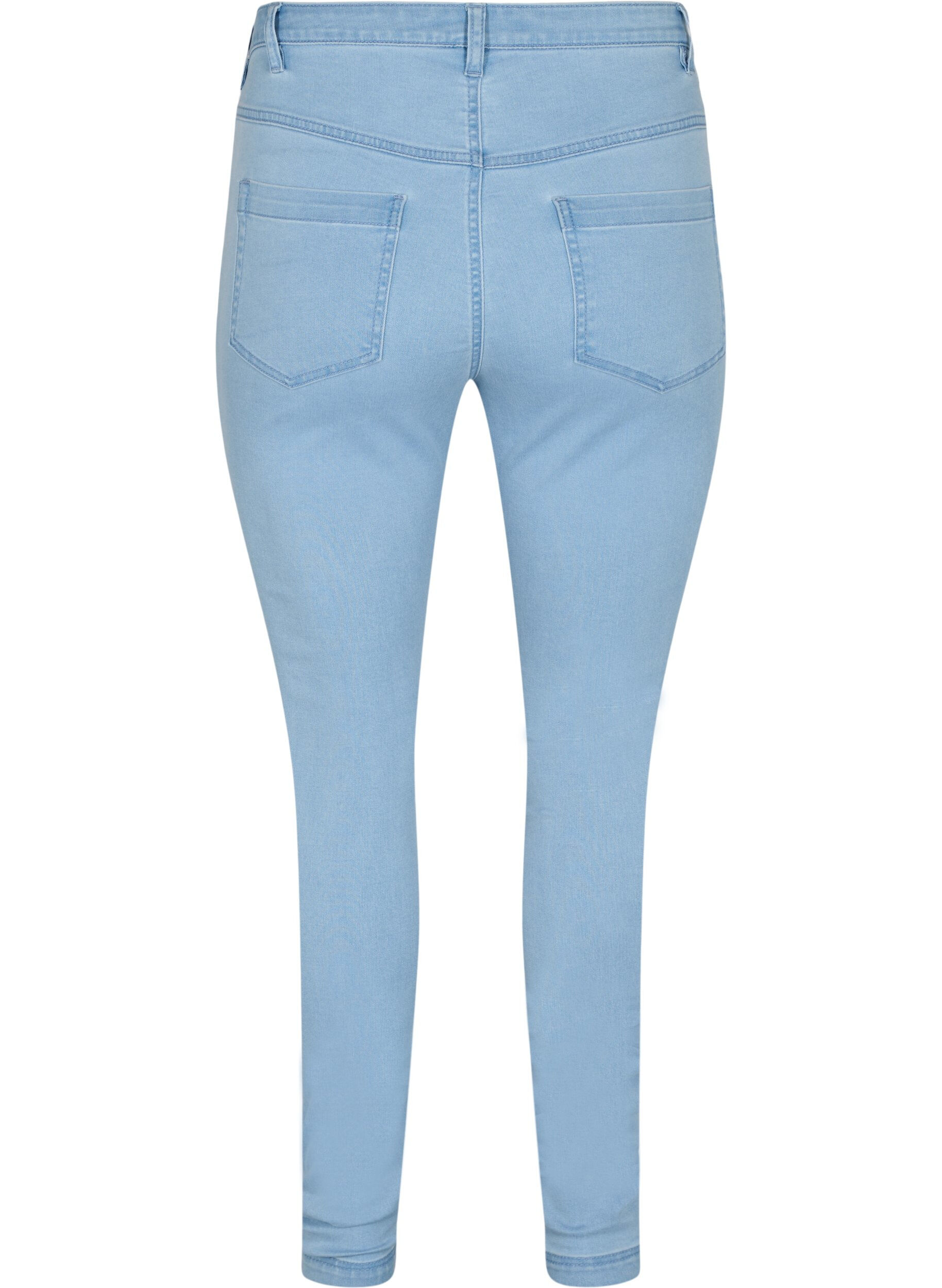 ZizziSuper waskie jeansy Amy z wysokim stanem, Ex Lt Blue, Packshot image number 1