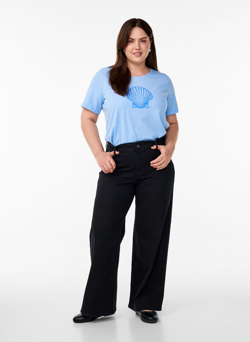 FLASH - T-shirt z nadrukiem, Niebieskie, Model image number 1