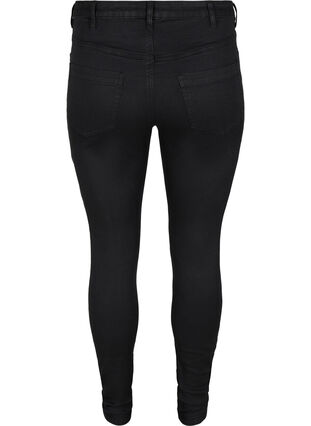 Super waskie jeansy Amy z wysokim stanem, Black, Packshot image number 1