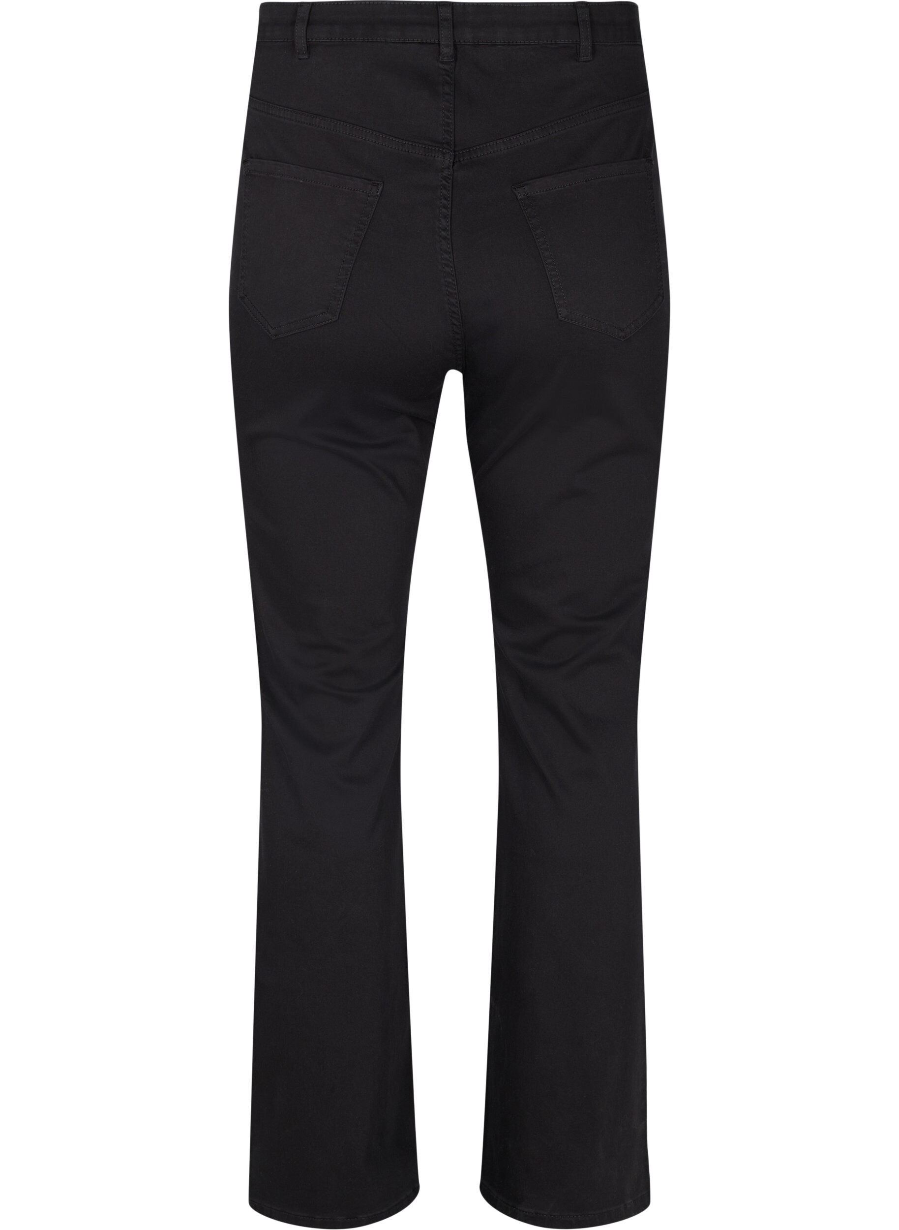 Zizzi Dzwony z bardzo wysoka talia, Czarne, Packshot image number 1