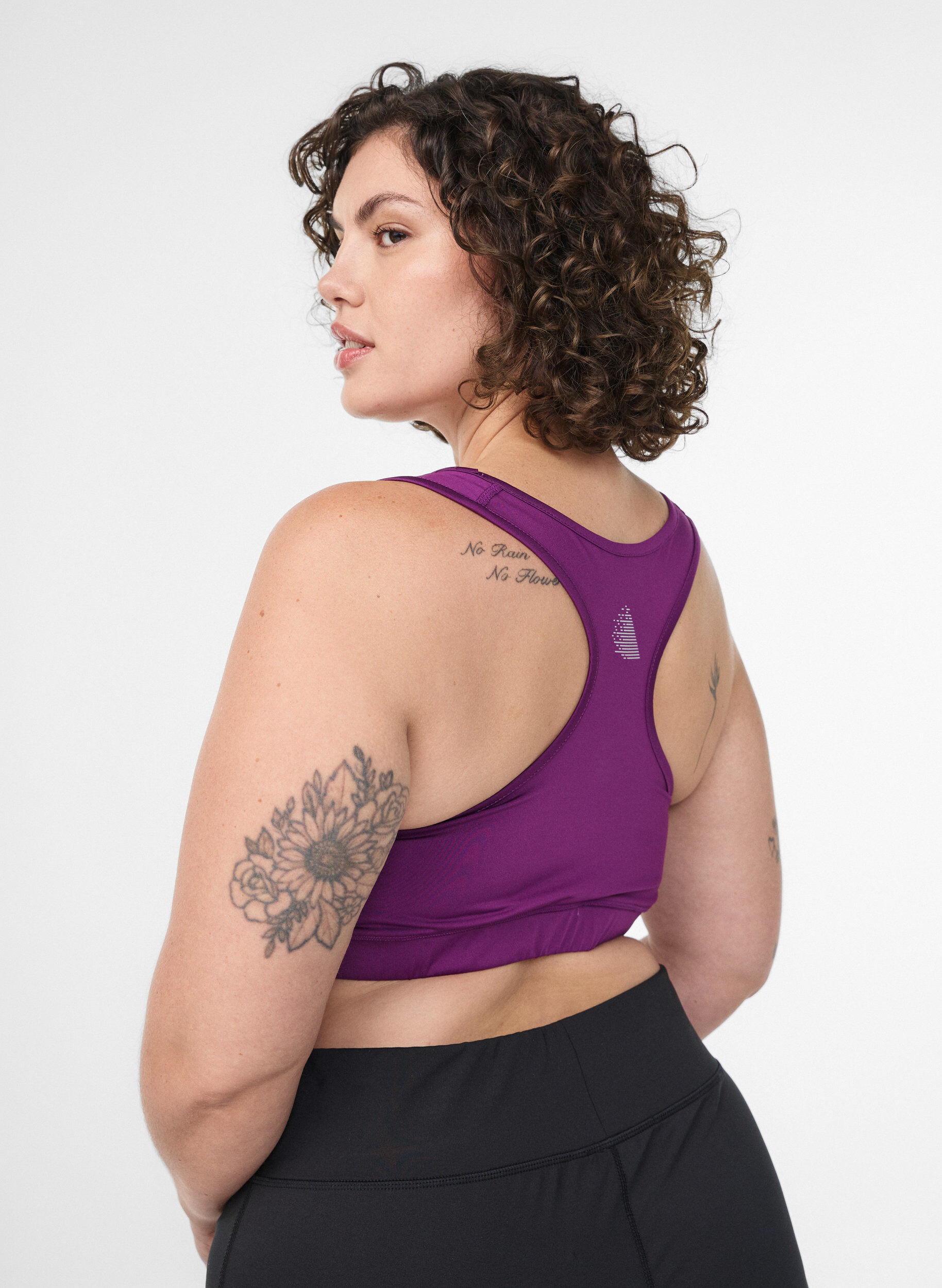 ZizziBiustonosz sportowy z tylem typu racerback, Fioletowy, Model image number 2