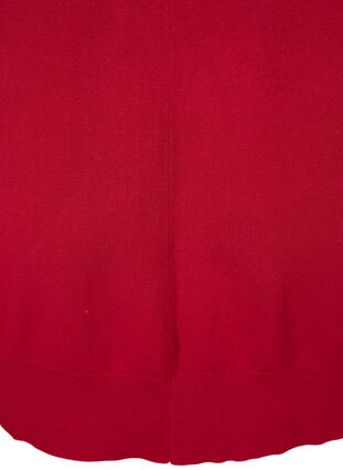 Dzianinowy sweter z okraglym dekoltem, Cerise, Packshot image number 3