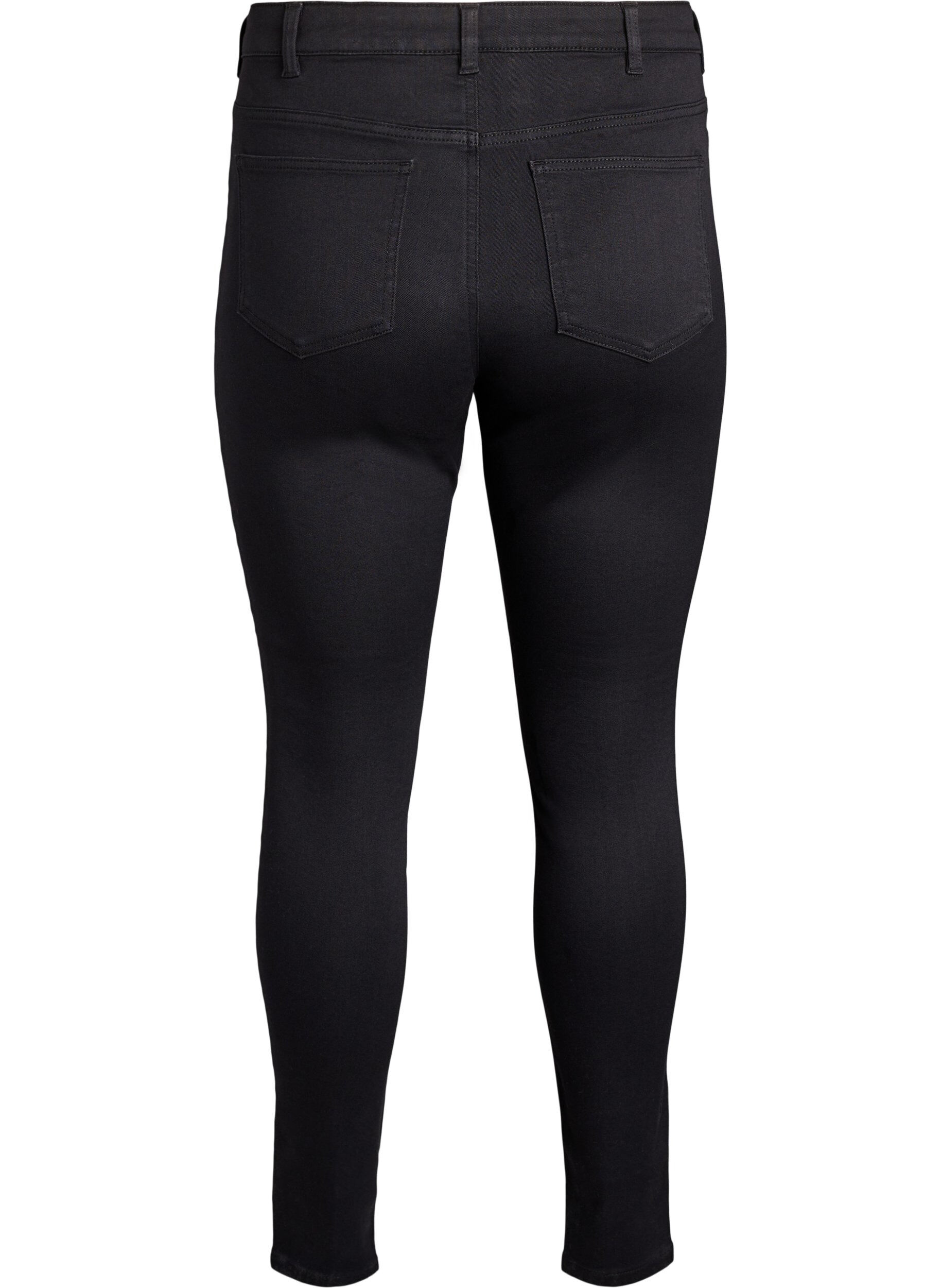 ZizziJeansy Amy super slim z wysokim stanem, Czarne, Packshot image number 1