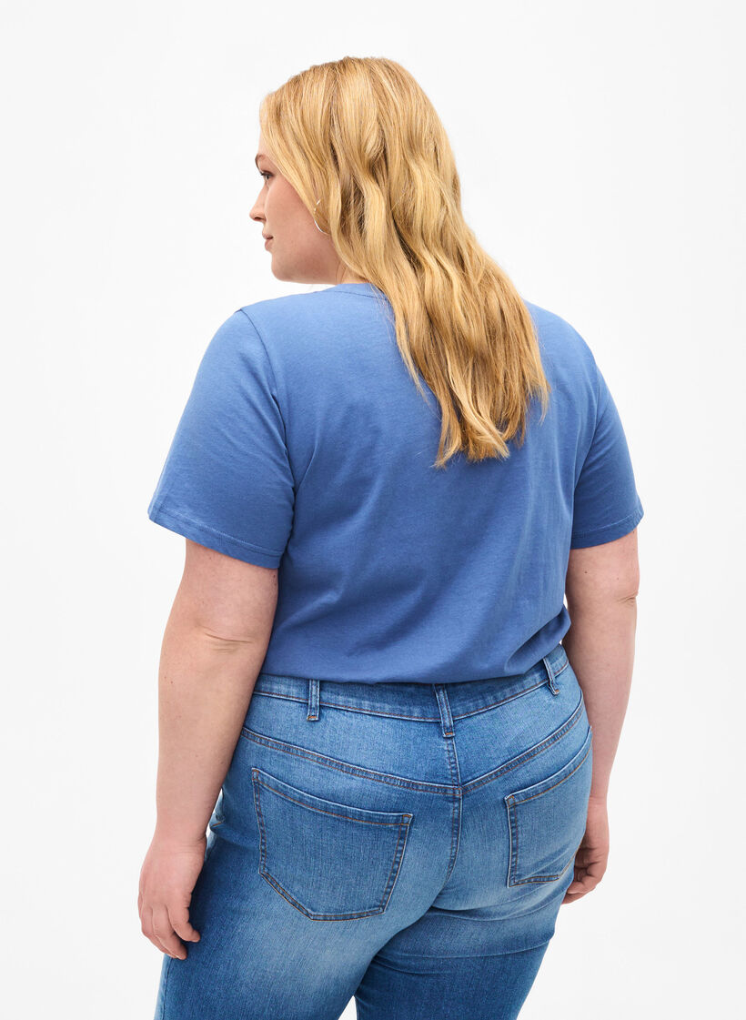 T-shirt z motywem tekstowym, Moonlight B. W.Navy, Model image number 1