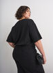 T-shirt z dzetami i okraglym dekoltem, Czarne, Model image number 2