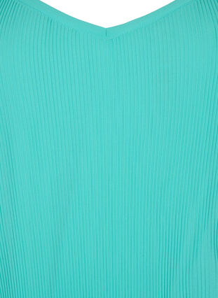 Plisowany top bez rekawów, Turquoise, Packshot image number 2