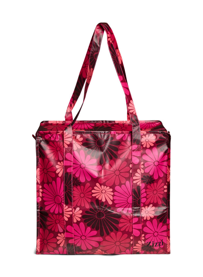 Torba na zakupy z suwakiem, Czerwony, Packshot image number 0