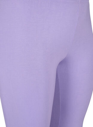 3/4-length wiskozowe legginsy w stylu basic, Violet Tulip, Packshot image number 2