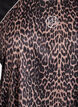 Koszulka treningowa z nadrukiem w ksztalcie leopard&oacute;w i rekawami raglan, Brązowy, Packshot image number 2