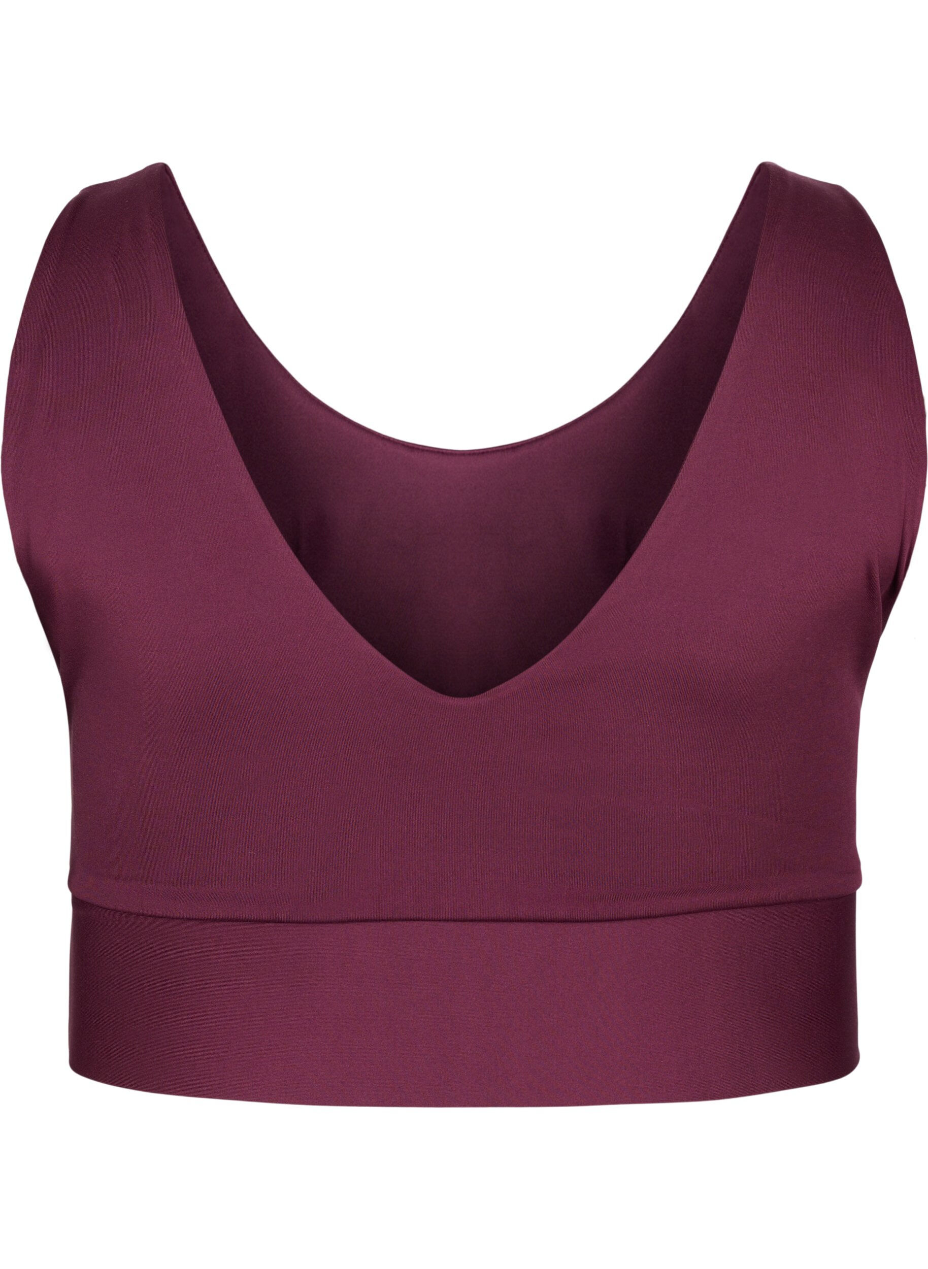 Zizzi CORE, MID SUPPORT SPORTS BRA - Biustonosz sportowy, Fig, Packshot image number 1